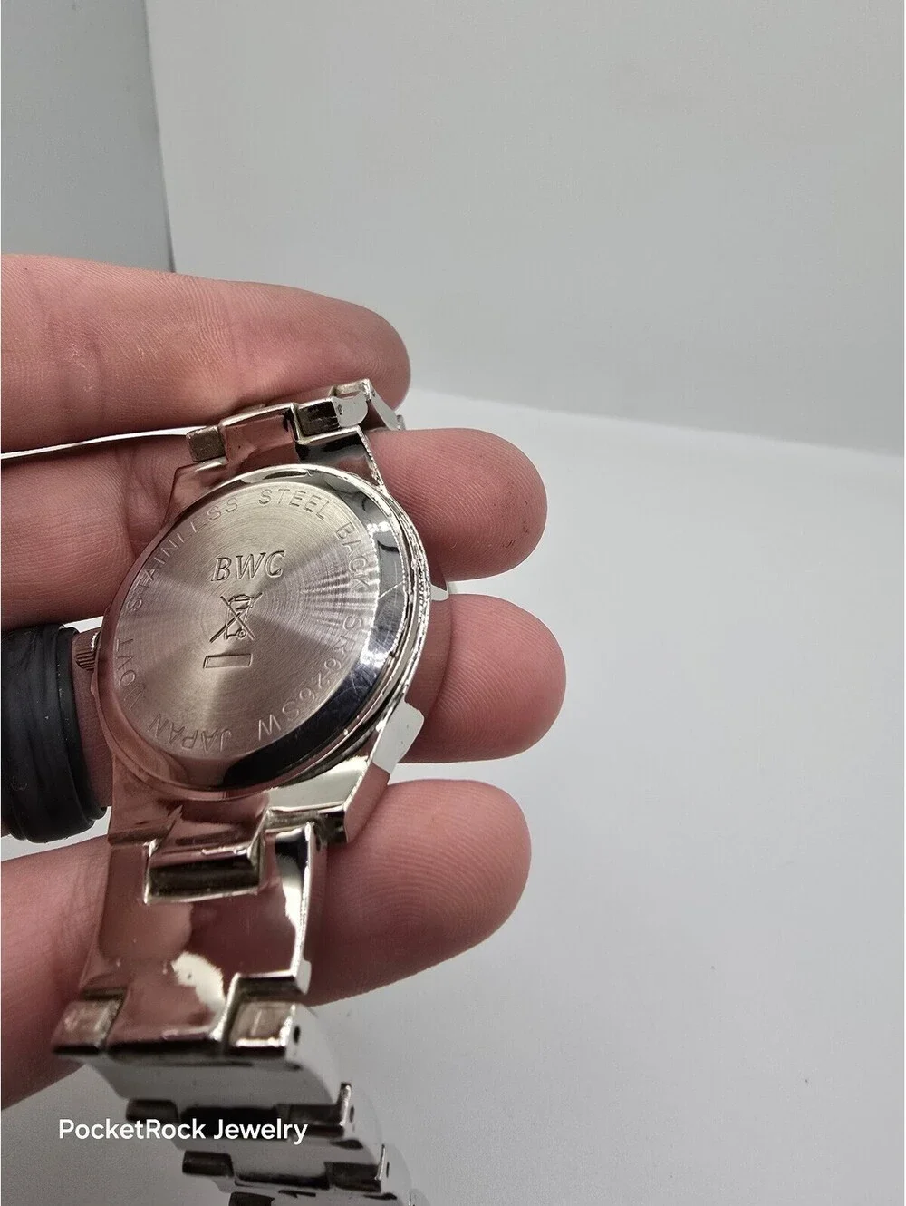BWC Women’s Quartz Analog Watch White Dial Diamond Accent Silver Bracelet
